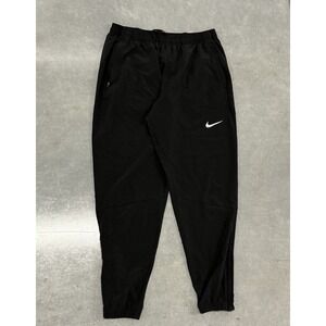 Nike Dri-Fit Black Jogger Track Pants Mens L Athletic Joggers